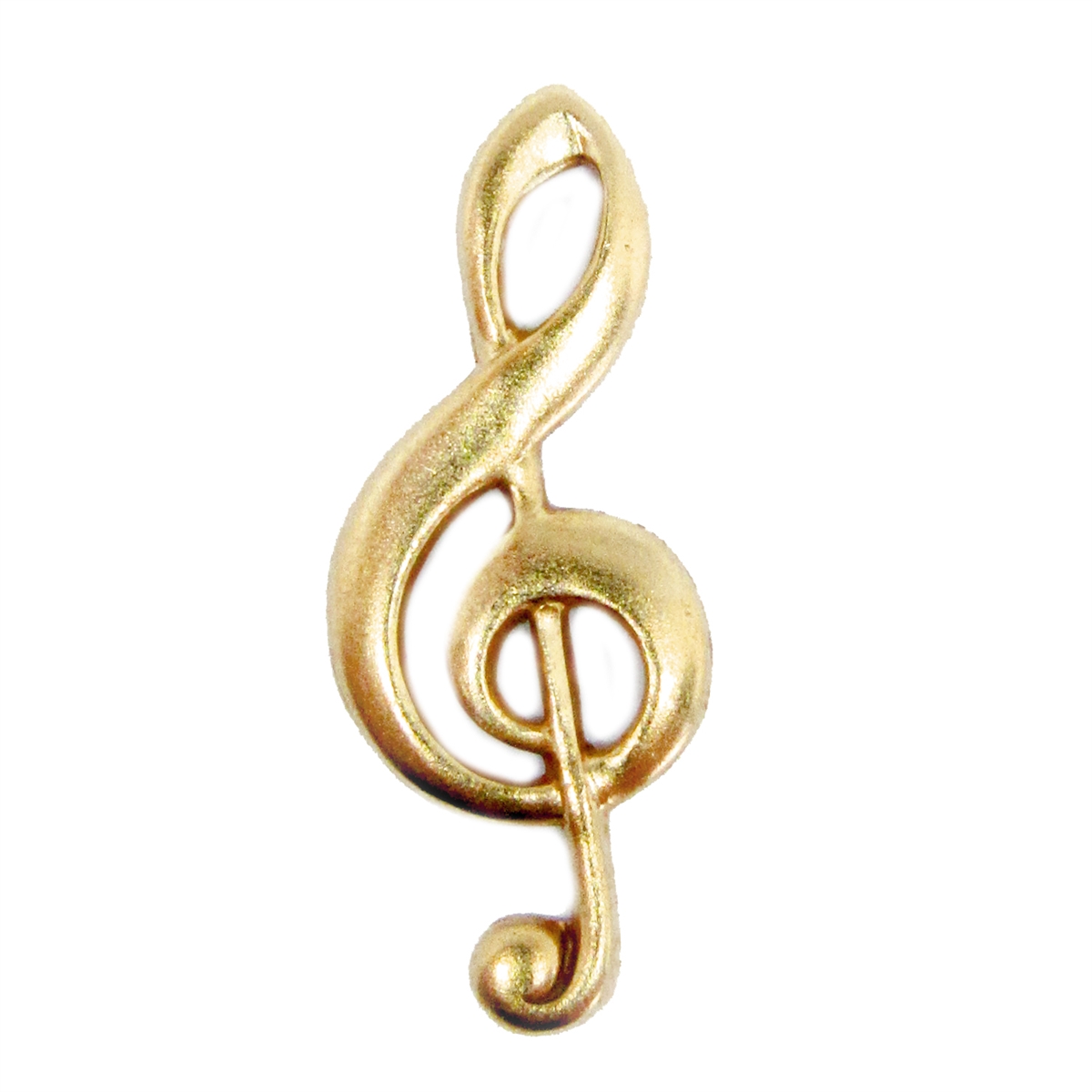 Treble Clef Music Charm Brass Charm Classic Gold Antique Gold US