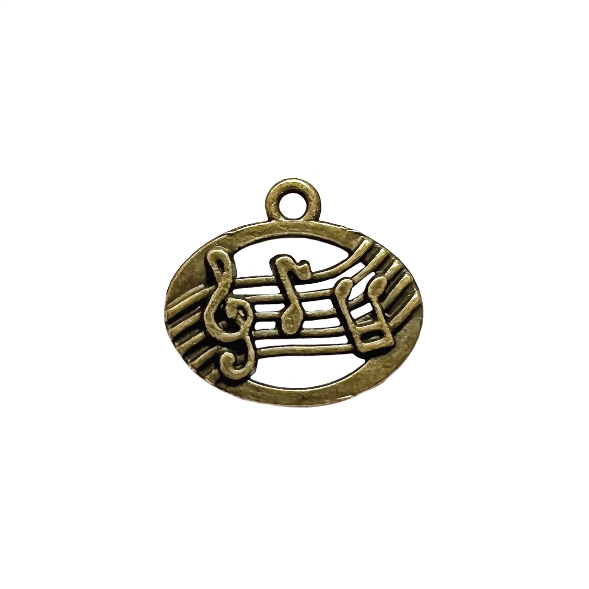 Music Notes Charm Antique Bronze Zinc Alloy Charm Bracelet Charm