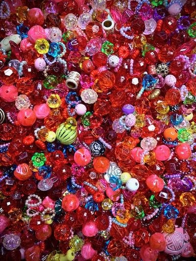 plastic candy beads