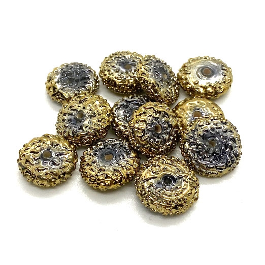 gold glass beads for jewelry making