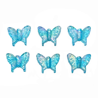 plastic butterfly charms