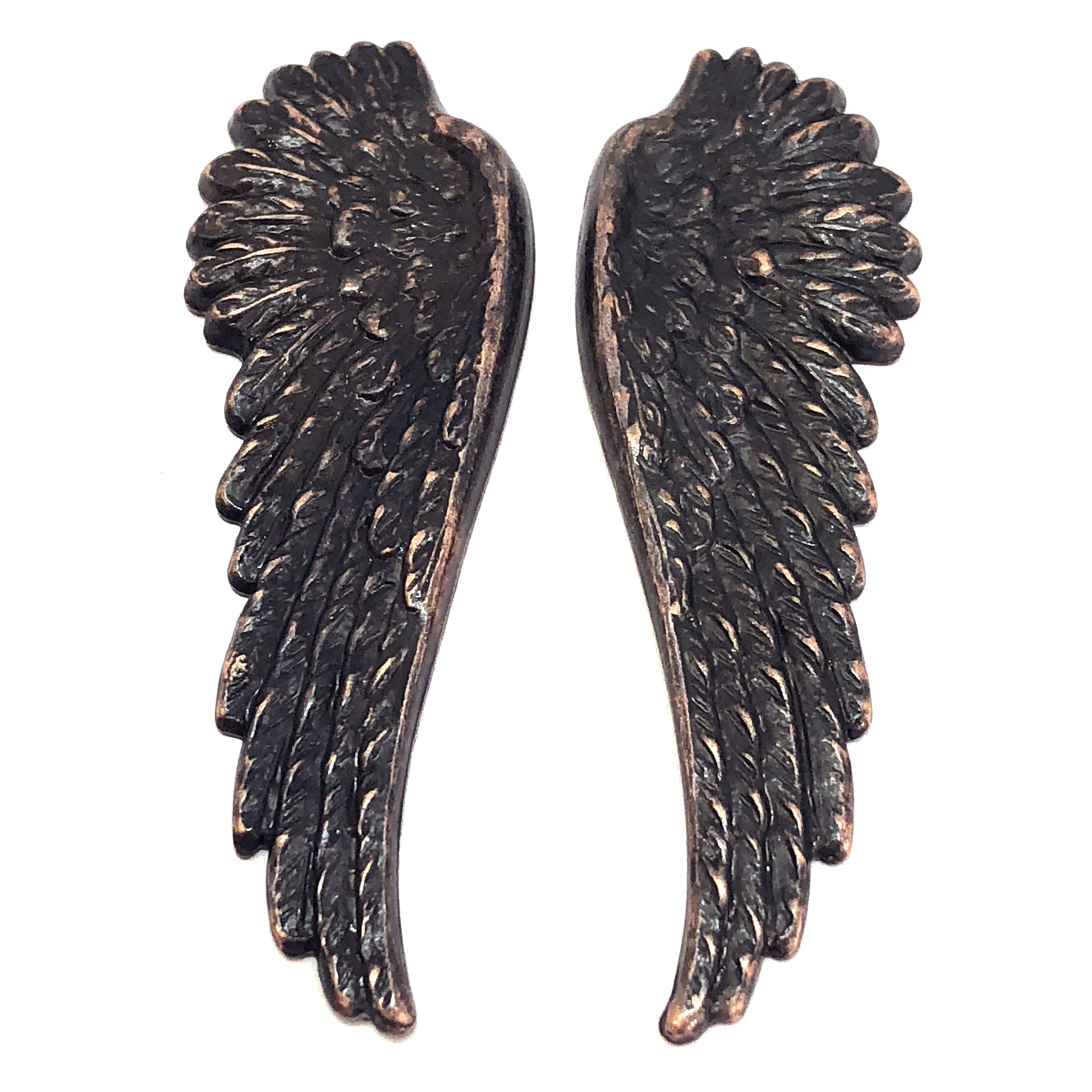 brass wings, bird wings, rusted iron, 08571, copper accents, copper ...