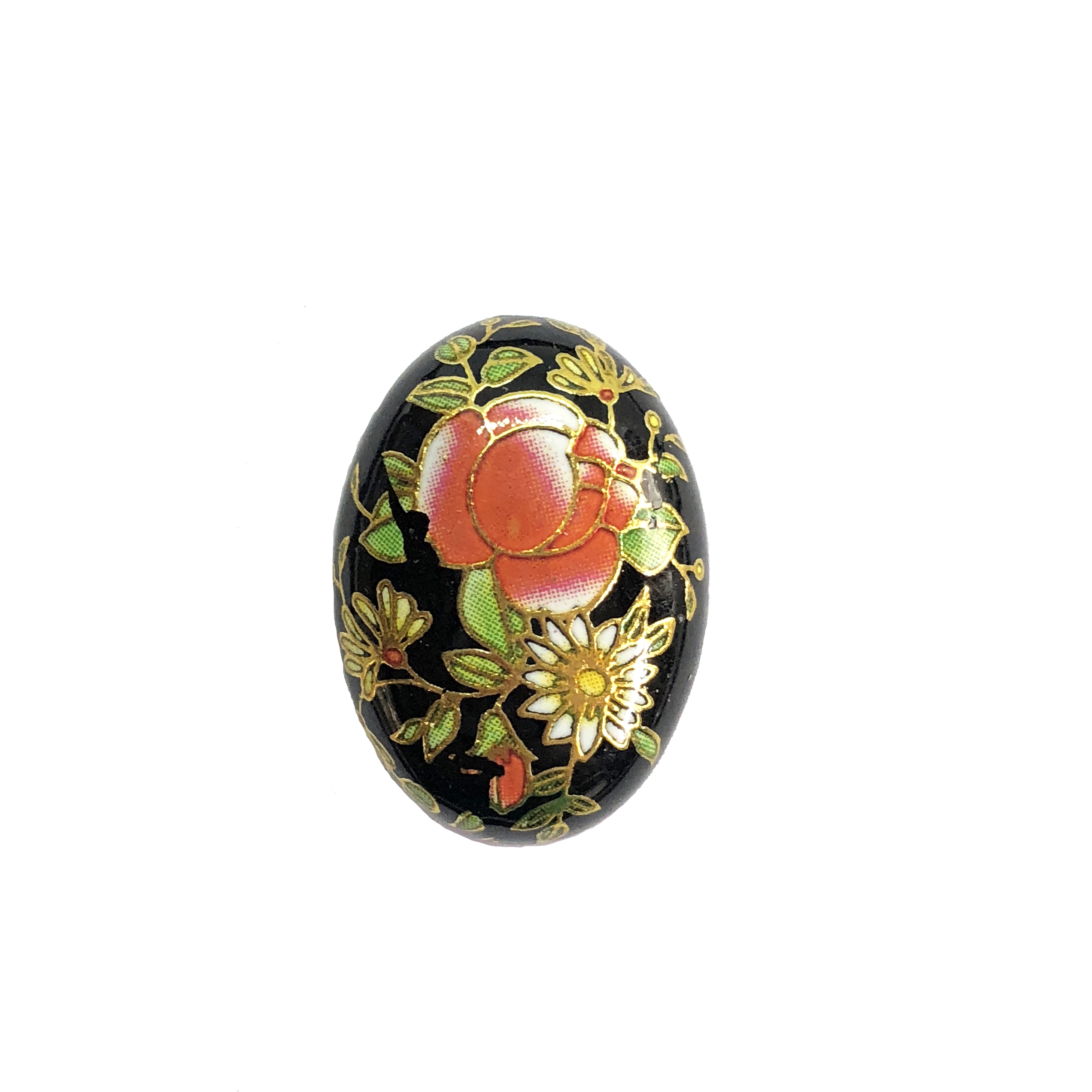 Japanese Tensha Cabochon Resin Cabochons Black Cameo 07881 B Sue Boutiques Flat Back Stones Vintage Jewelry Supplies Jewelry Making Jewelry Supplies 25x18mm Cameos Rose Flower Pattern Floral