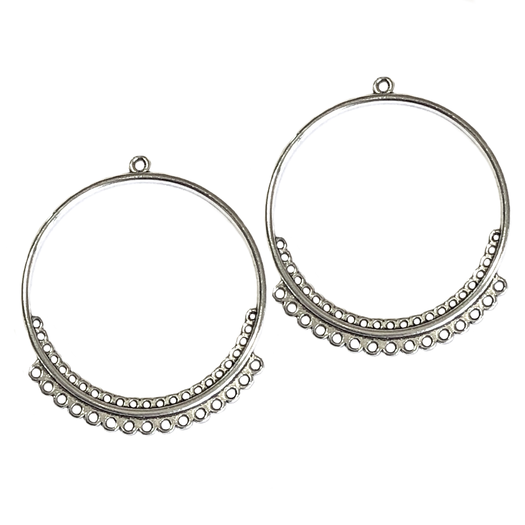 12 mm Sterling Silver Gypsy Hoop Earrings - Silver, Gold and Rose gold