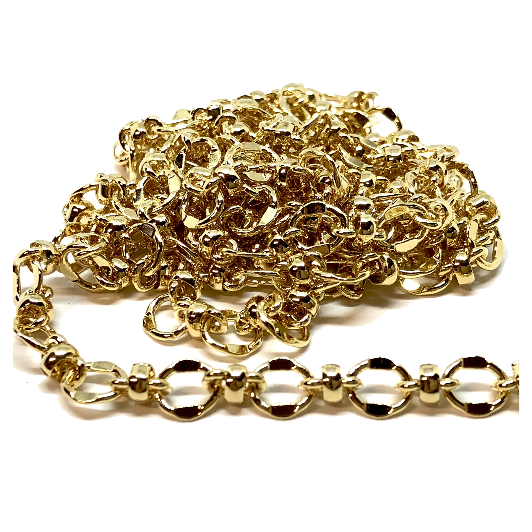 brass chain, gold plate chain, jewelry 