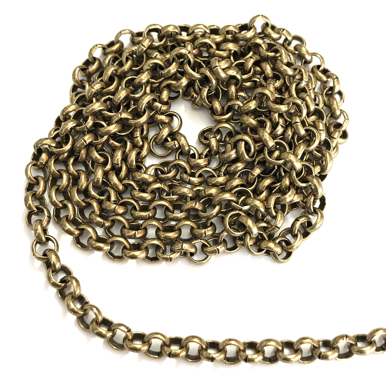 brass rolo chain