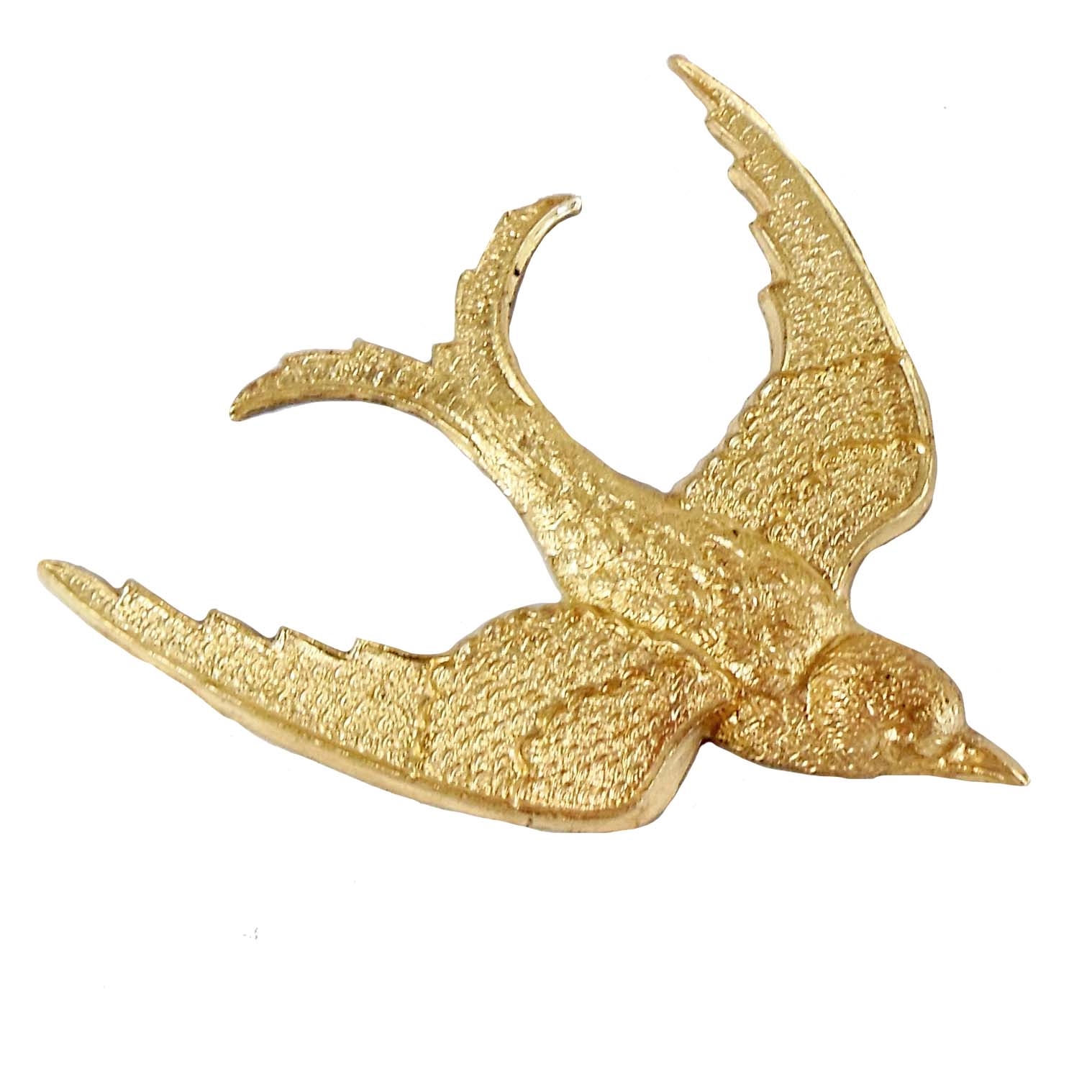 brass bird, bird stampings, raw brass, 06864, B'sue Boutiques, nickel ...