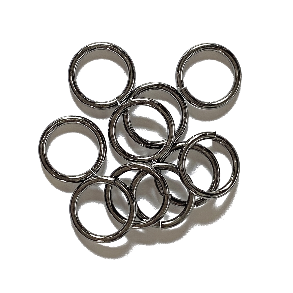 Heavy Jump Rings, 15 mm, 15 gauge, 02823,gunmetal finish, B'sue