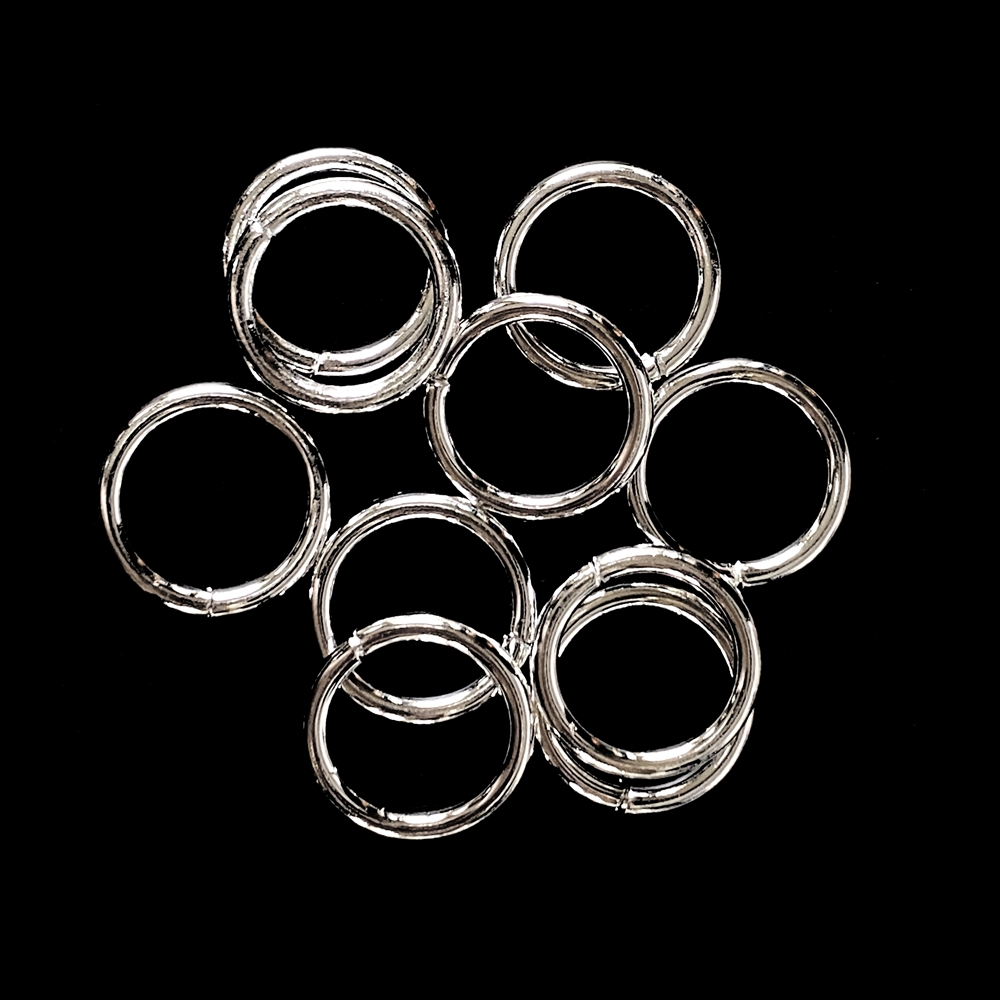 Heavy Jump Rings, 15 mm, 15 gauge, 02831, bright silver finish, B'sue