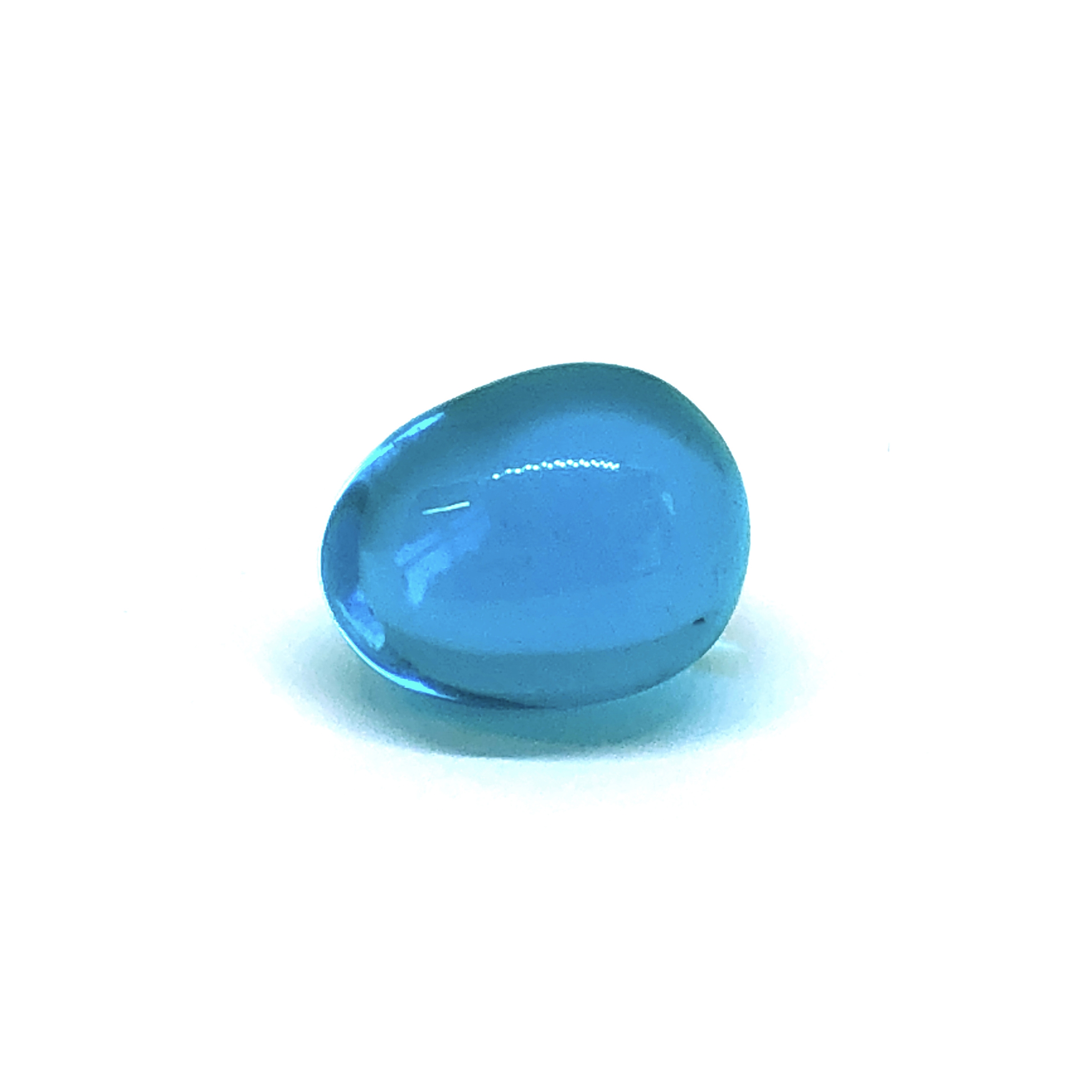 Blue glass egg, solid glass, 09811, egg, blue egg, glass, 20x15mm ...