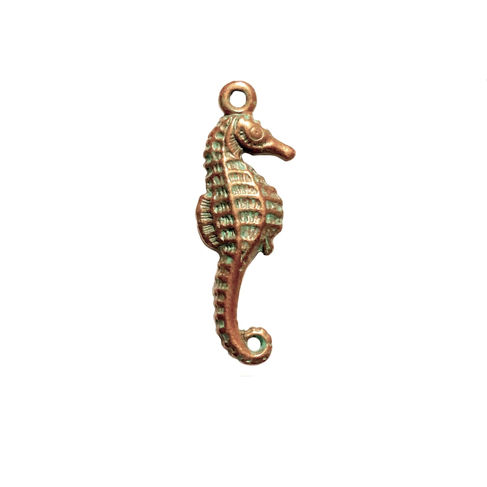 seahorse pendant charm, vintage pewter castings, B'sue by 1928 ...