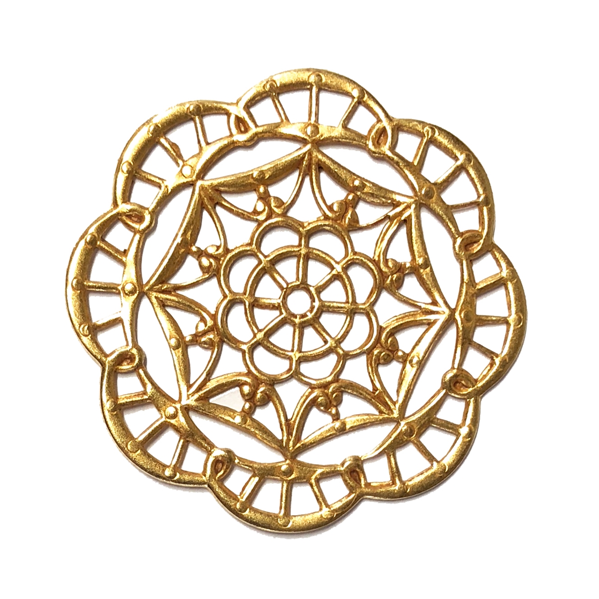 Webbed Filigree, Classic Gold, 05023, Antique Gold, Pierced Filigree 