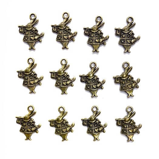  40 PCS Alice in Wonderland Fairy Charms Collection