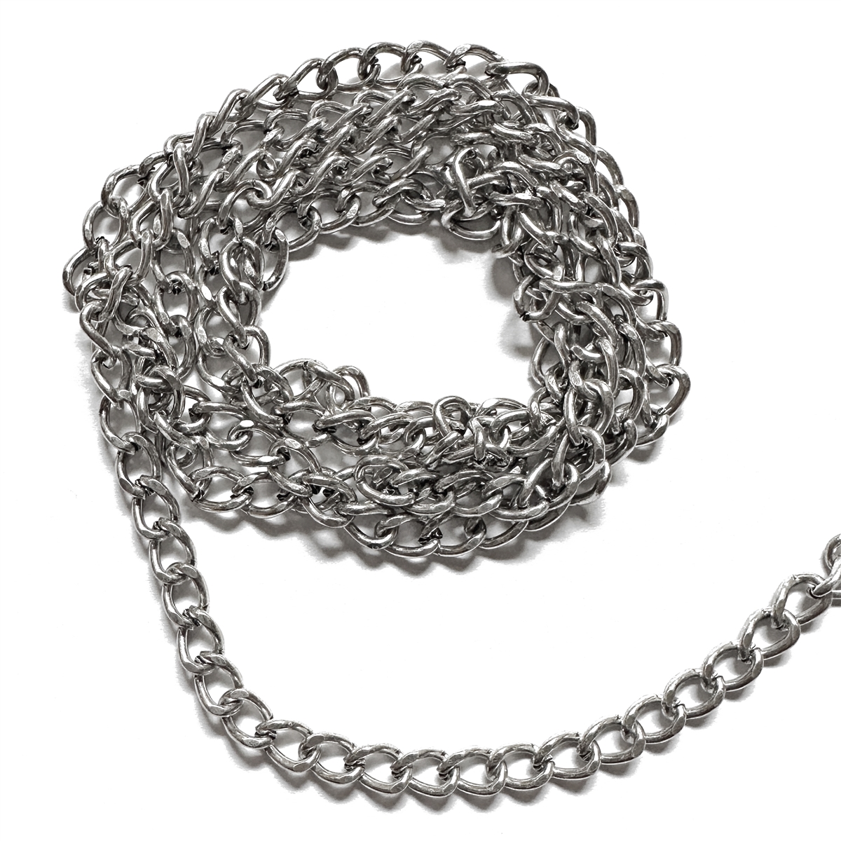 Antique Silver Curb Chain, Chain, Antique Silver Chain, Curb Chain ...