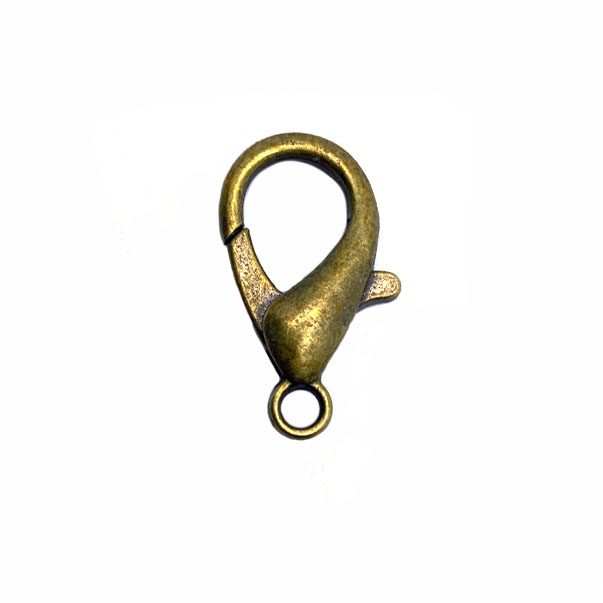 Clasp, hook-and-eye, antique gold-plated pewter (tin-based alloy), 44x9mm  with beaded cone and glue-in ends, 6mm inside diameter. Sold individually.  - Fire Mountain Gems and Beads