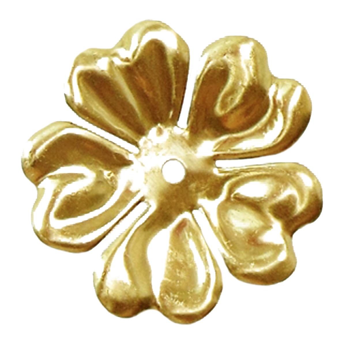 Brass Flower Raw Brass 48mm