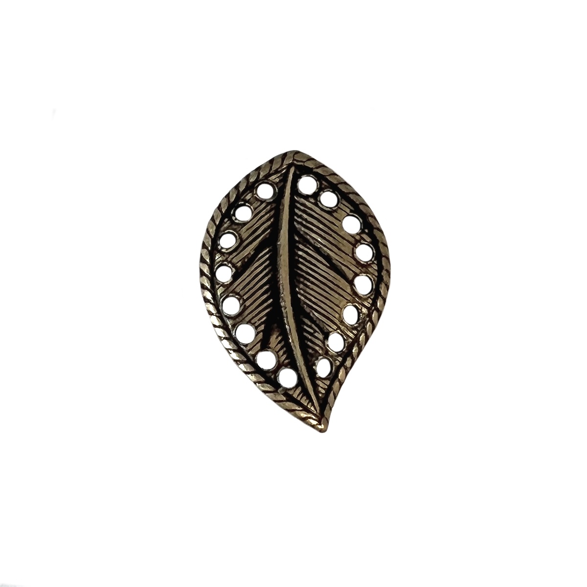 Oxidized Busy Bee Charms Brass Stampings - Filigree & Me