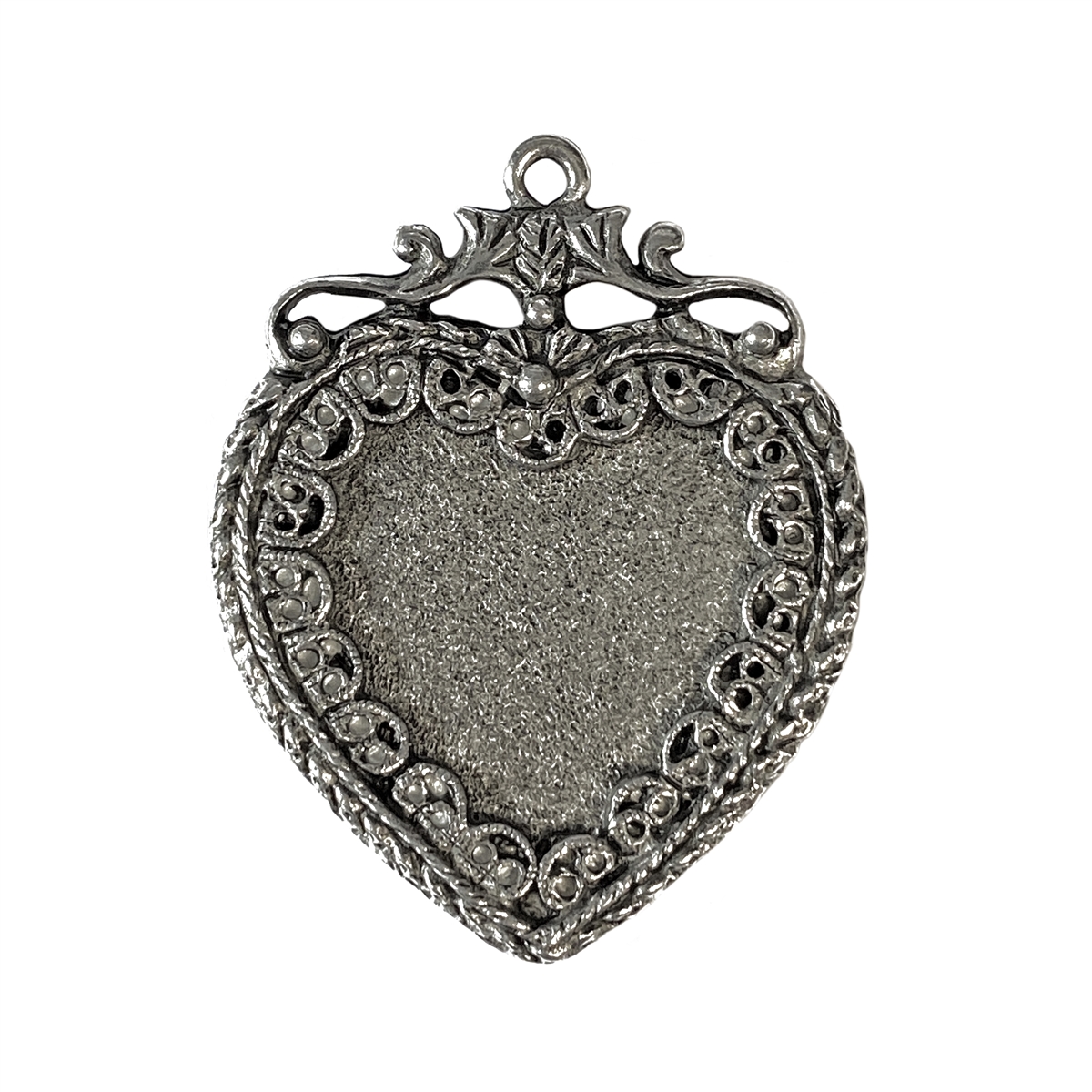 HEART TO RUN Round Pewter Charm - 1/2 inch Round Pewter Charm