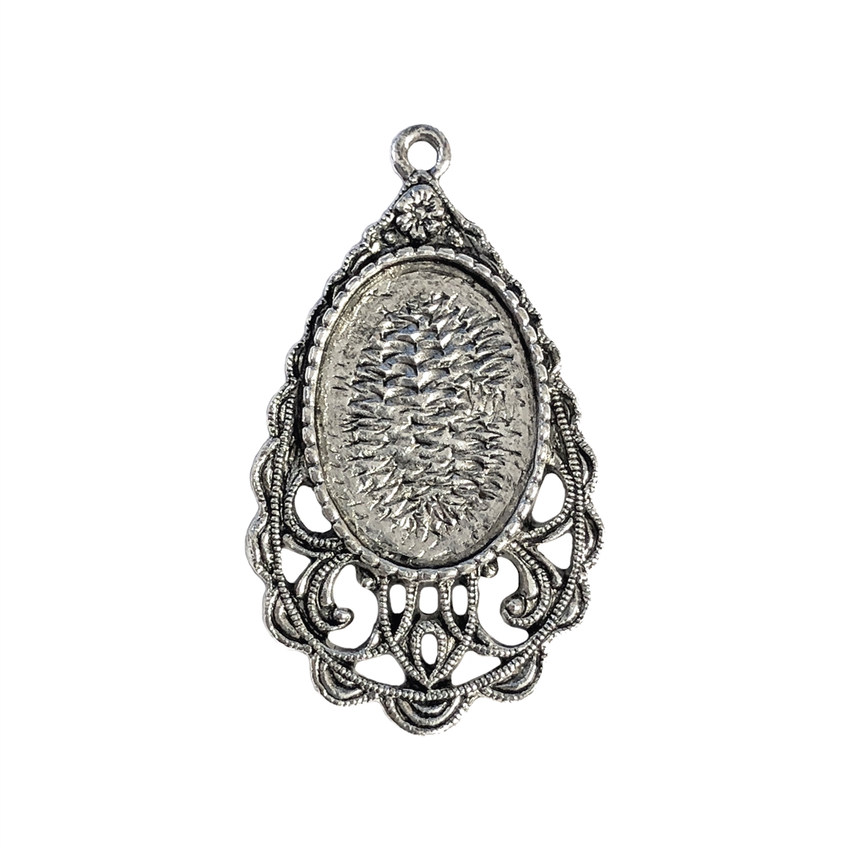 old silver, Victorian pendant, 09754, lead free pewter, B'sue by 1928 ...