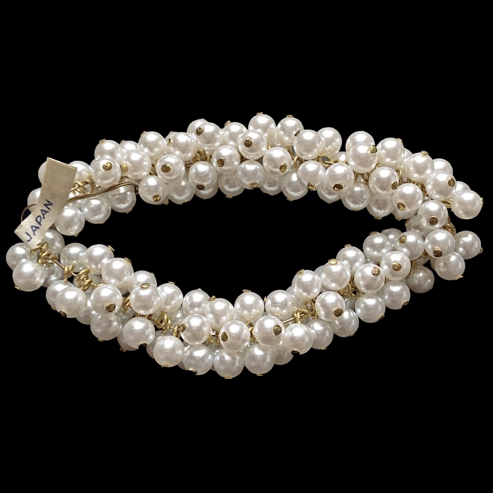 pearls, no hole pearls, flat backs, white, 8mm, bsueboutiques