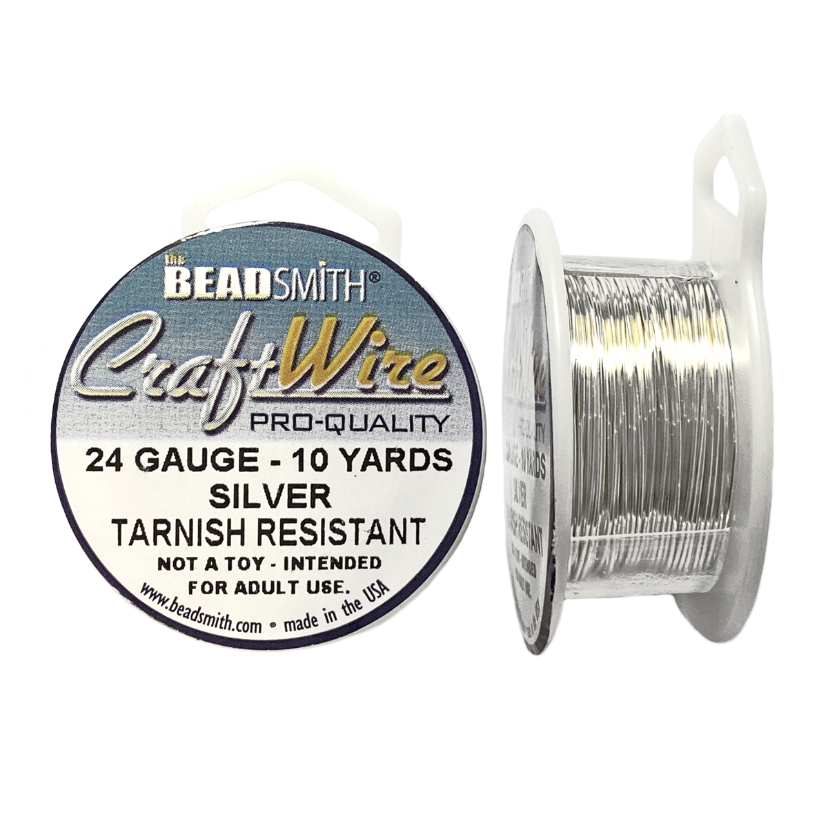 silver wire, jewelry wire, bead smith, 24 gauge, silver plate, silver, wire,  craft wire, non tarnish, 10 yards, wire jewelry, jewelry making, vintage  supplies, jewelry supplies, bead smith silver wire, B'sue Boutiques