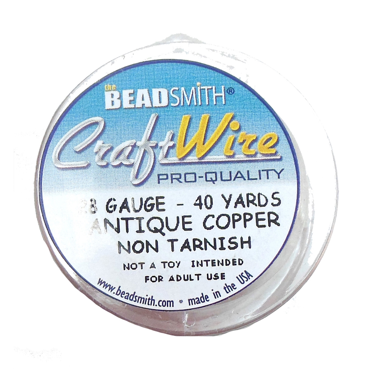 2495S218 - 28 Ga Crafting Wire - 40 yds. - Silver